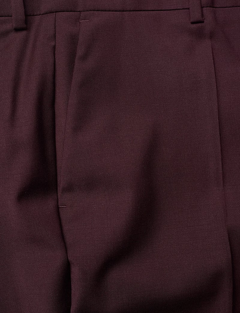 Filippa K - Emma Cropped Cool Wool Trouser - formell - burgundy - 2