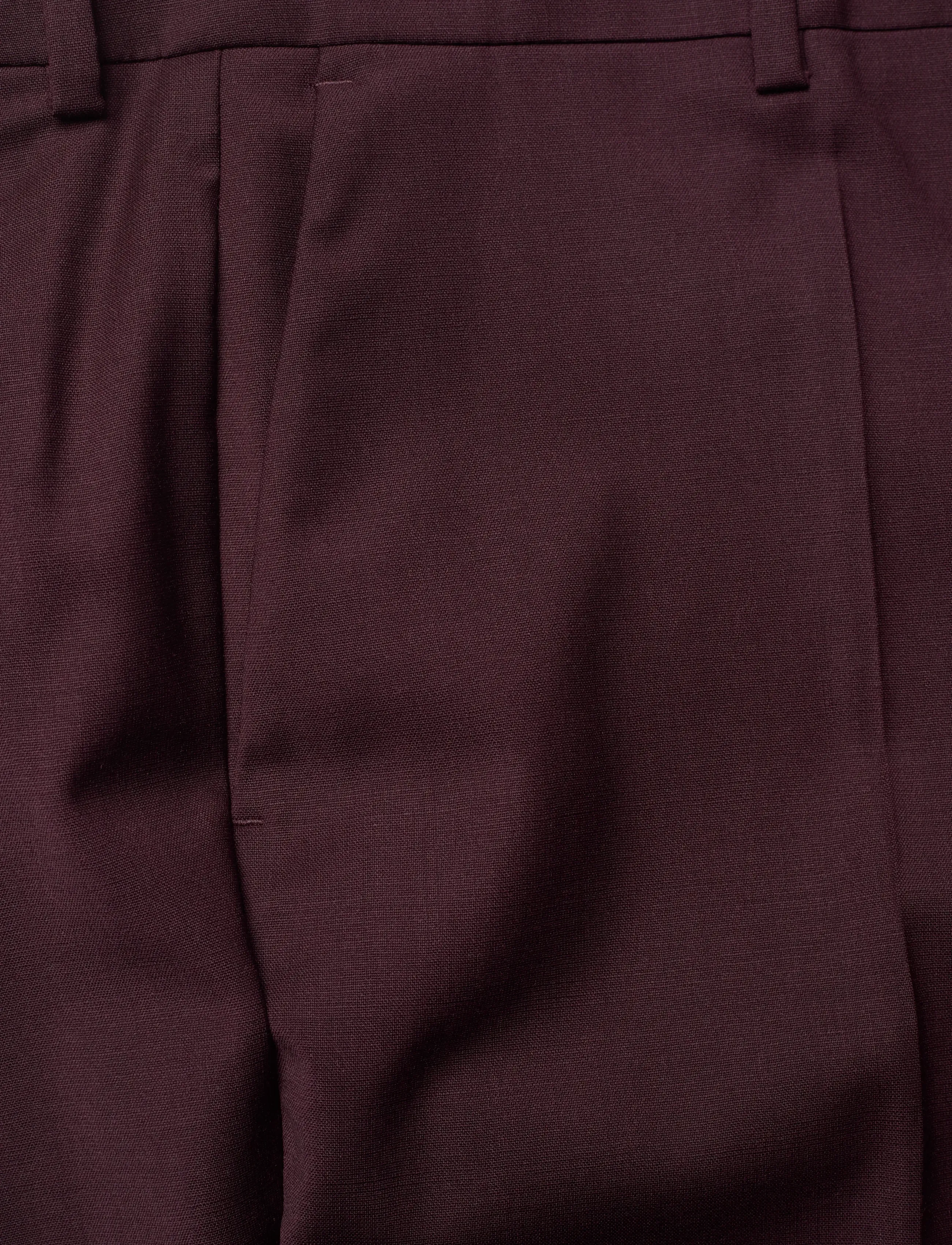Filippa K - Emma Cropped Cool Wool Trouser - pidulikud püksid - burgundy - 2
