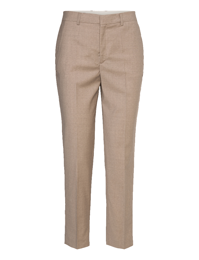 Filippa K - Emma Cropped Cool Wool Trouser - pidulikud püksid - faded khaki - 0