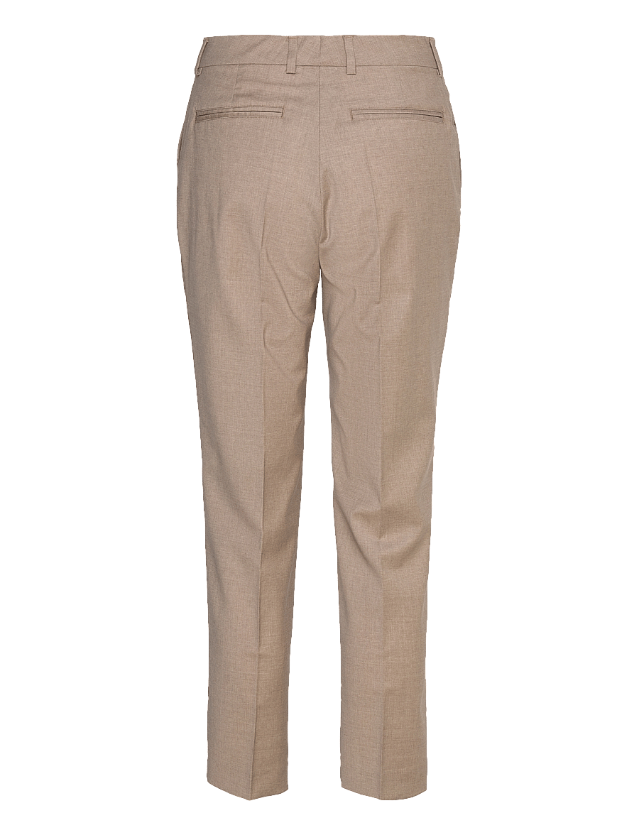Filippa K - Emma Cropped Cool Wool Trouser - anzugshosen - faded khaki - 1