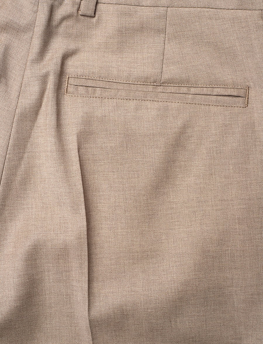 Filippa K - Emma Cropped Cool Wool Trouser - anzugshosen - faded khaki - 4
