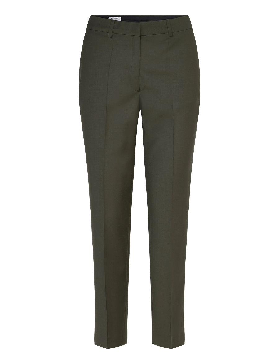 Filippa K - Emma Cropped Cool Wool Trouser - anzugshosen - midnight green - 1
