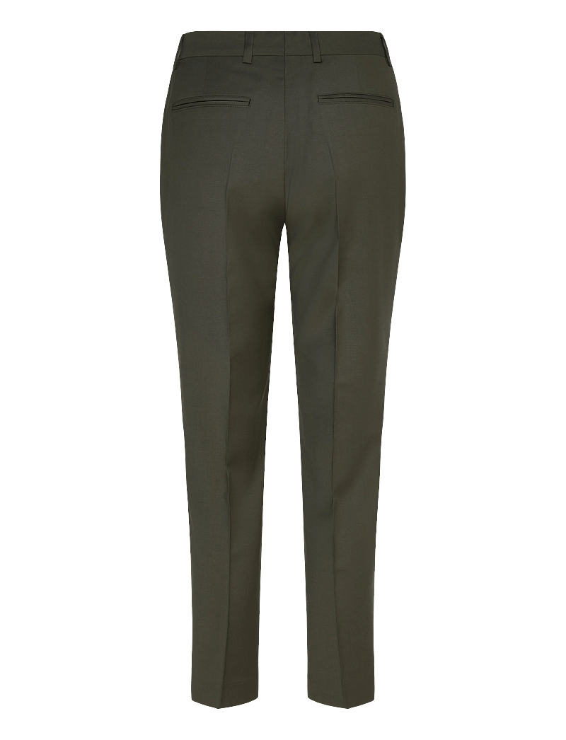 Filippa K - Emma Cropped Cool Wool Trouser - pidulikud püksid - midnight green - 1