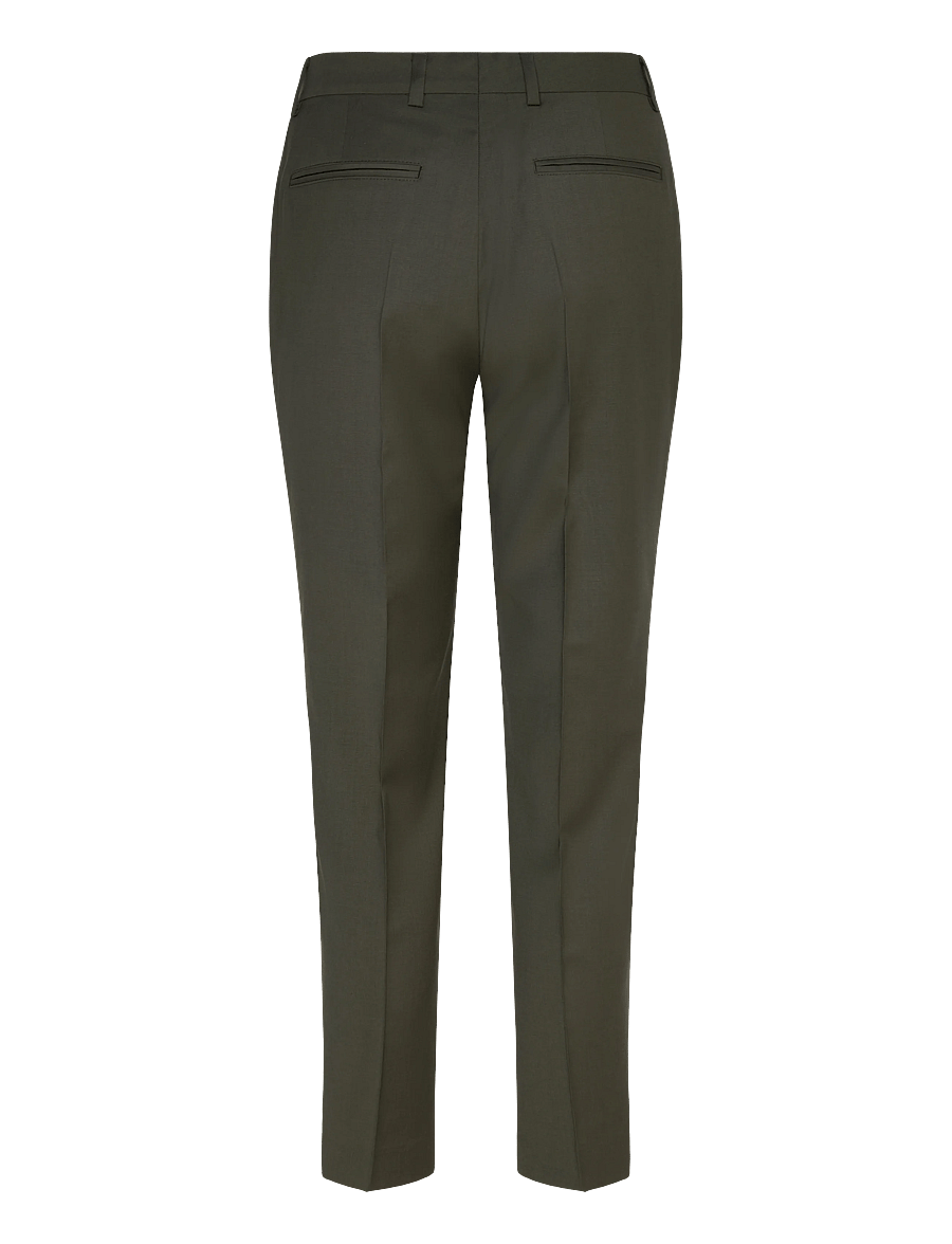 Filippa K - Emma Cropped Cool Wool Trouser - anzugshosen - midnight green - 2