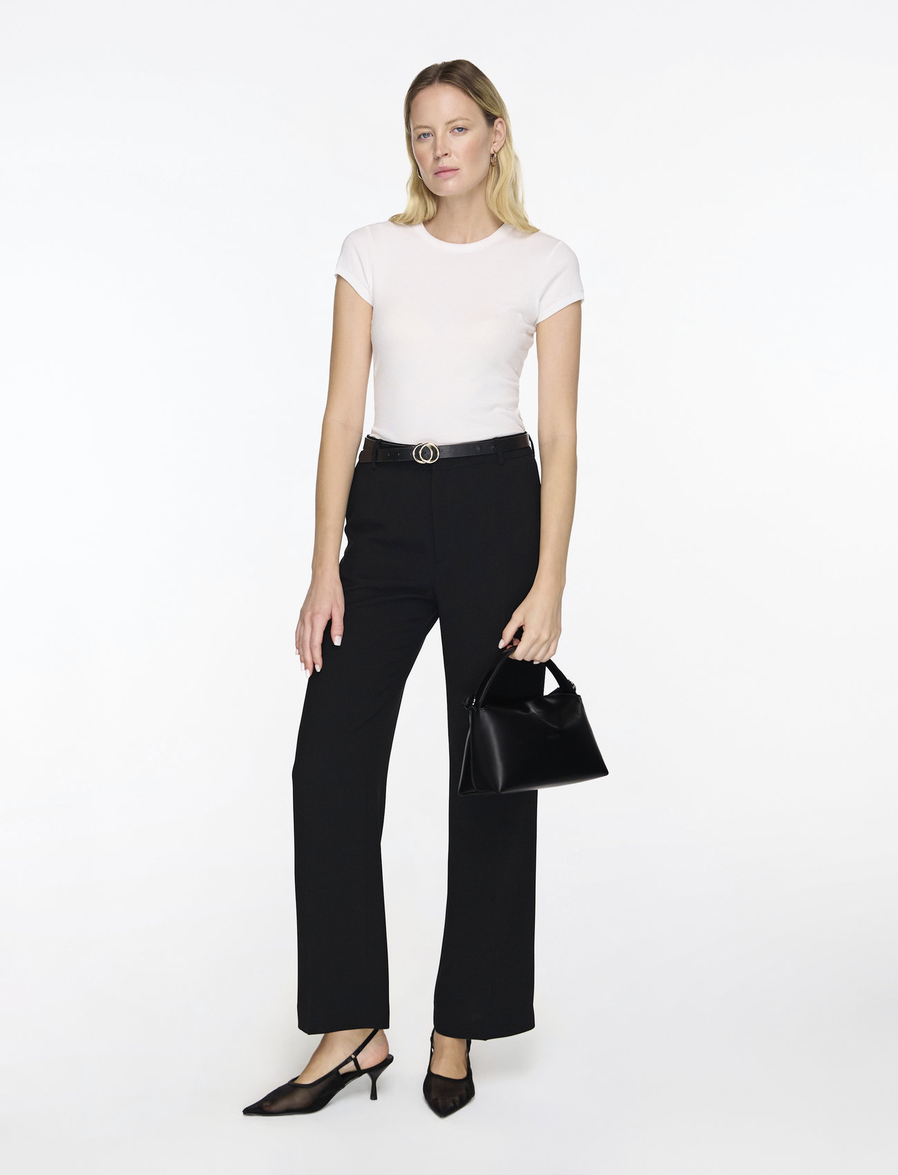Filippa K - Hutton Trousers - kostymbyxor - black - 1