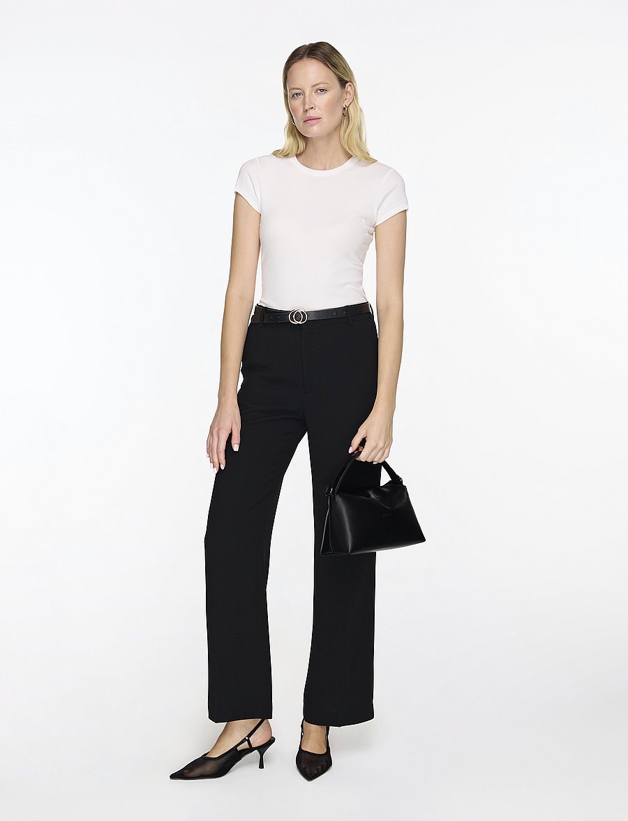 Filippa K - Hutton Trousers - pantalons - black - 1