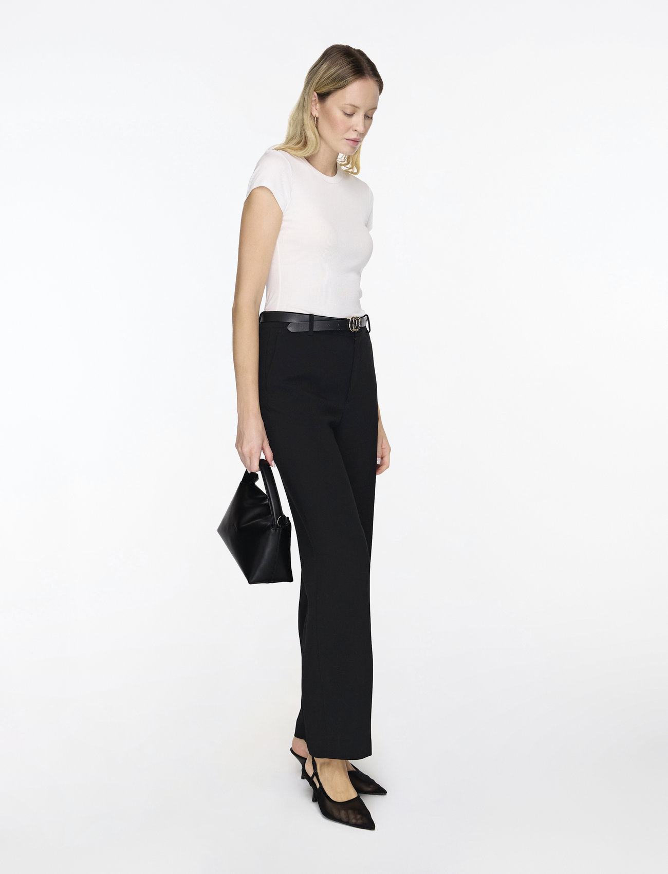 Filippa K - Hutton Trousers - kostymbyxor - black - 2