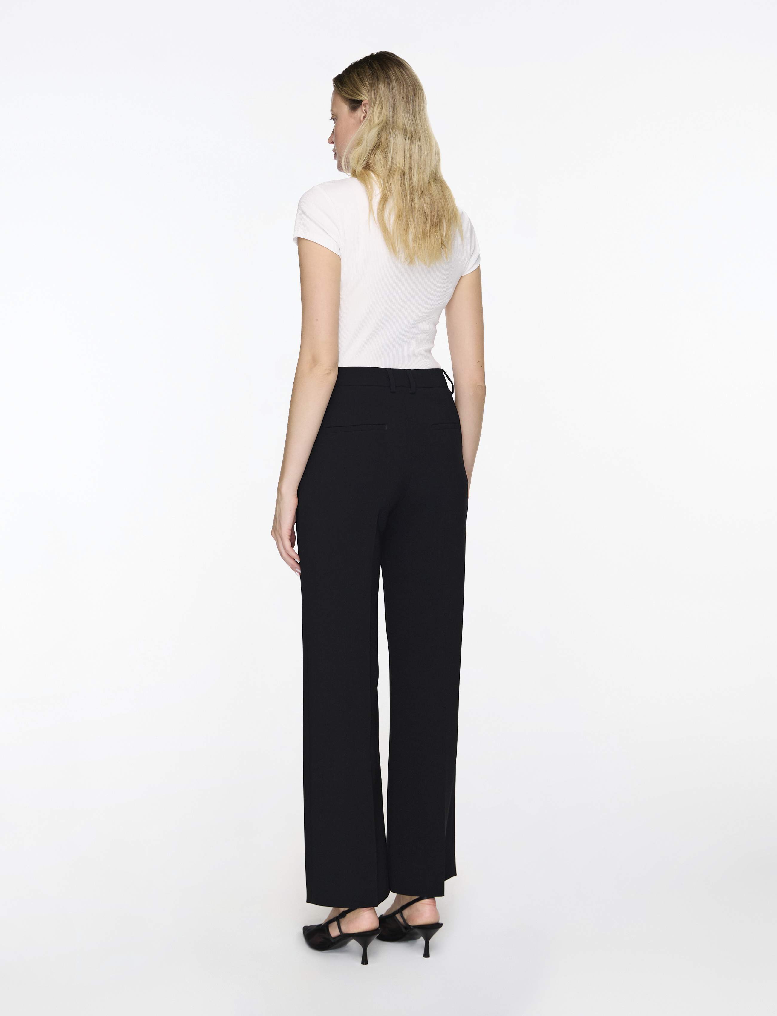 Filippa K - Hutton Trousers - kostymbyxor - black - 3