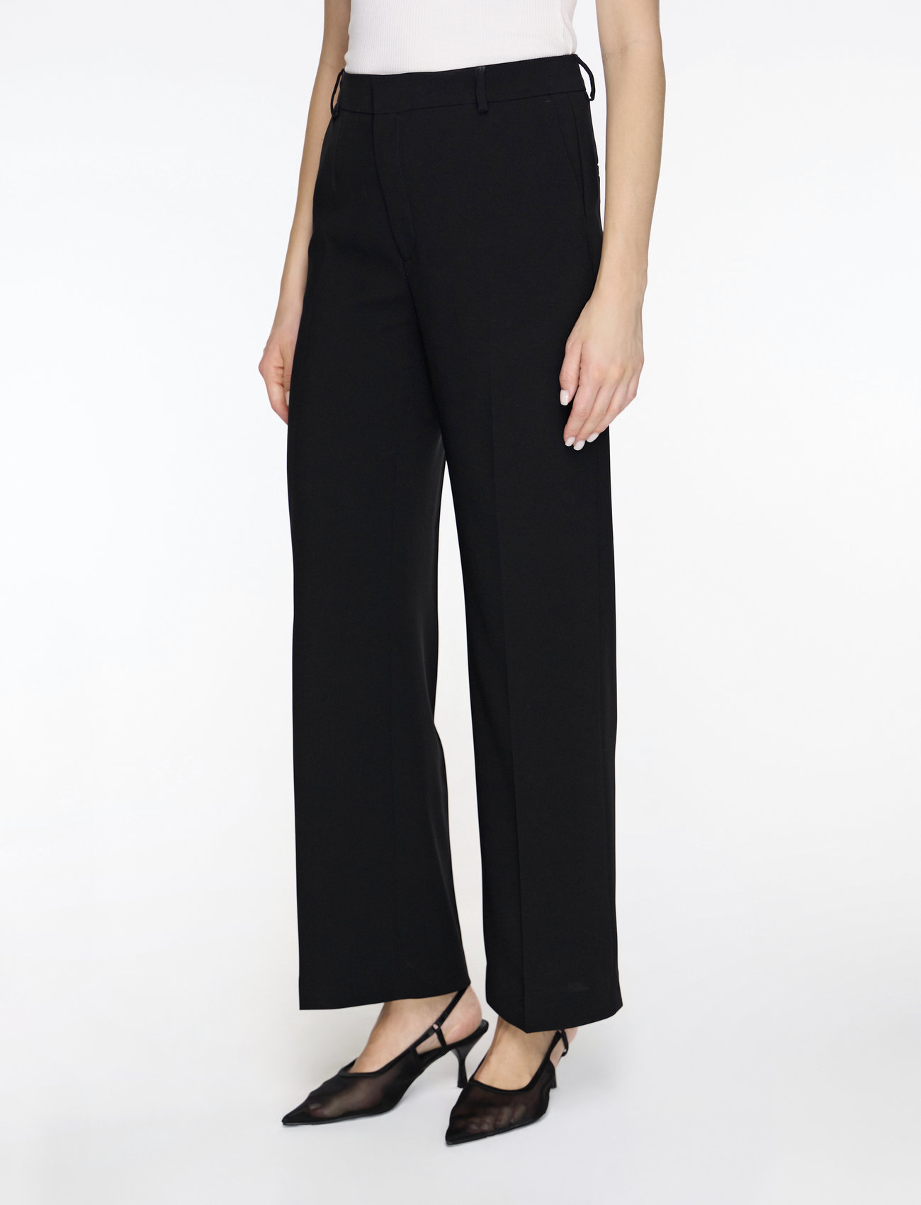 Filippa K - Hutton Trousers - kostymbyxor - black - 0