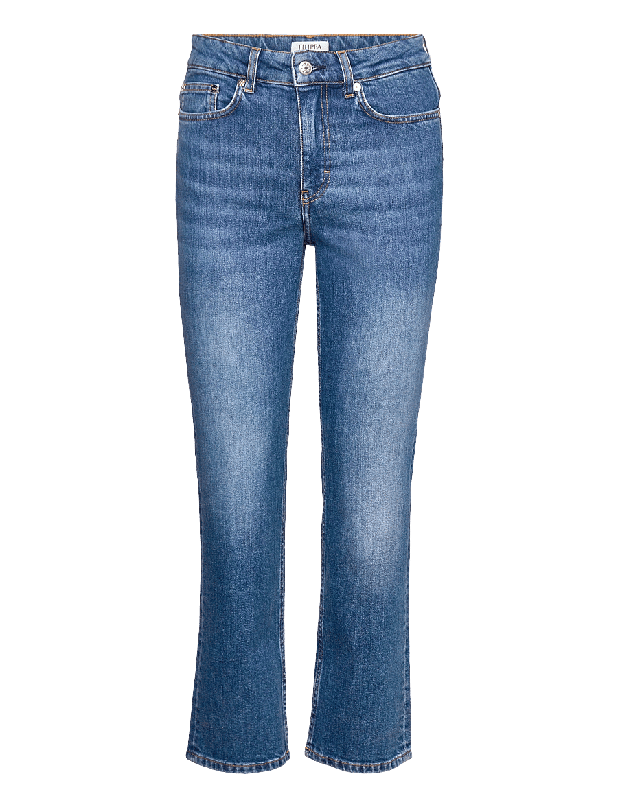 Filippa K - Stella Jeans Cropped - aptempti džinsai - mid blue - 0