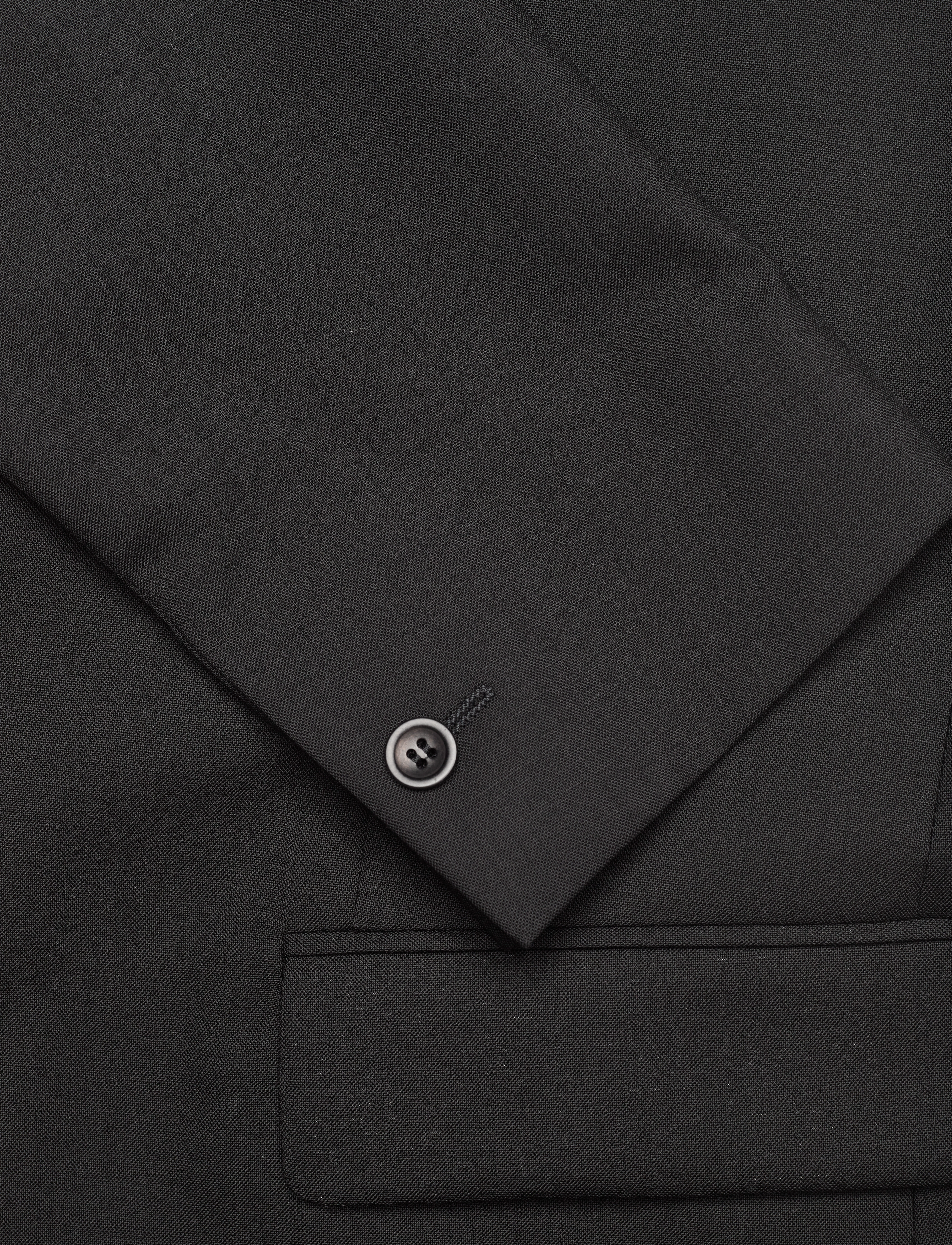 Filippa K - Rick Wool Jacket - enkeltradede blazere - black - 3