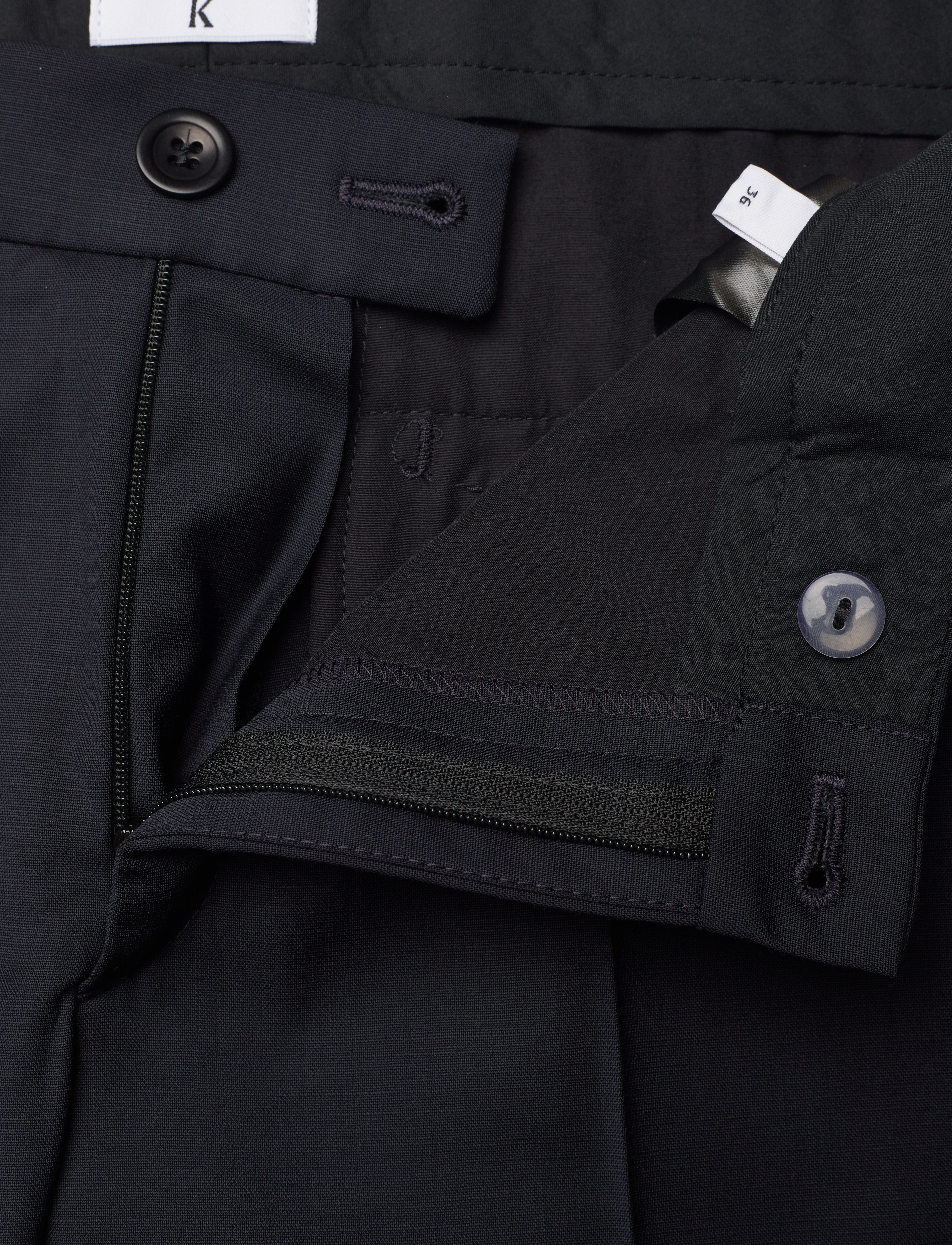Filippa K - Luisa Cropped Cool Wool Slacks - dk. navy - 3