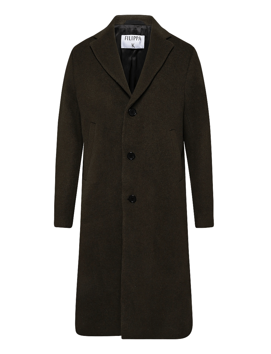 Filippa K - London Coat - uldfrakker - dark moss green - 0