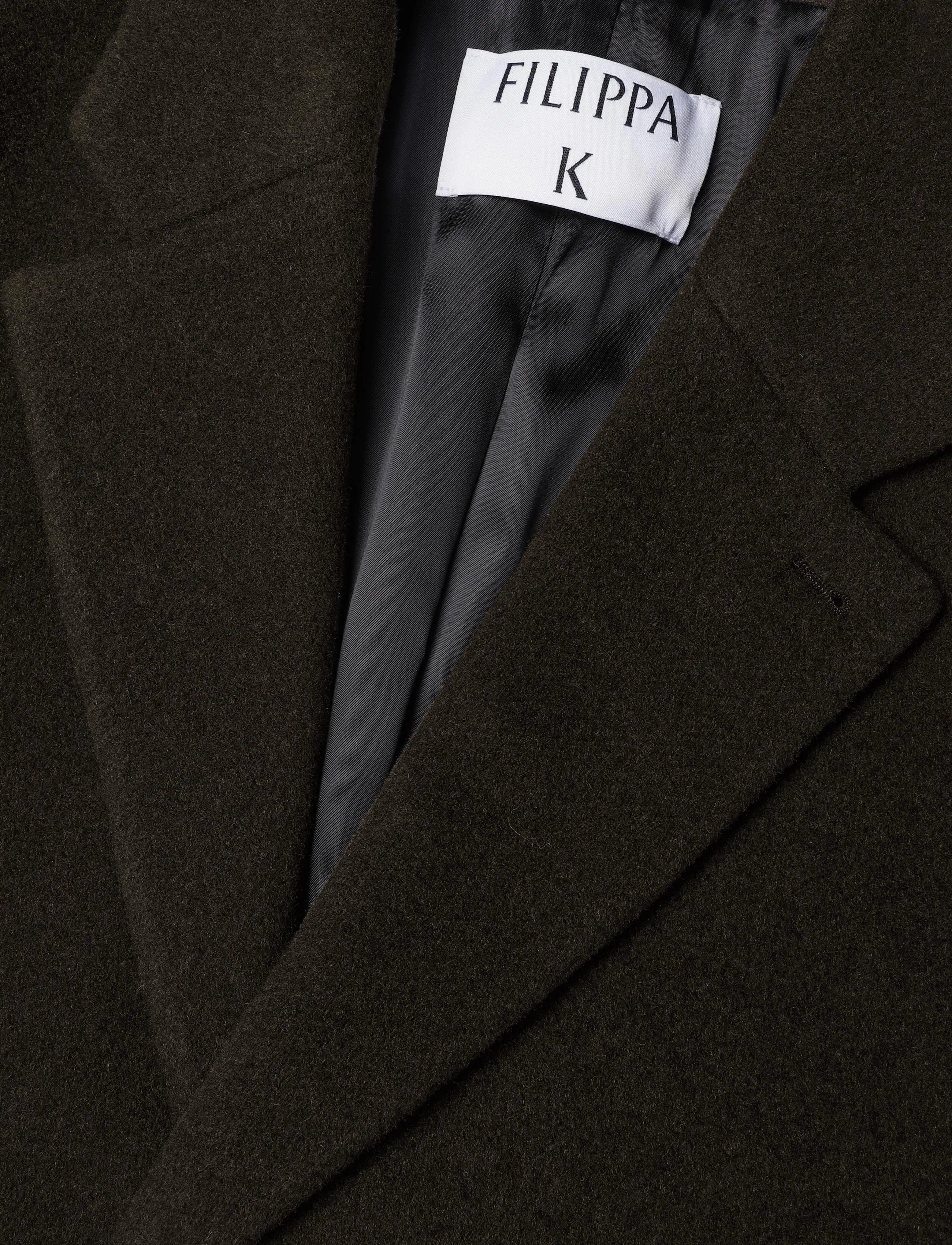 Filippa K - London Coat - uldfrakker - dark moss green - 2