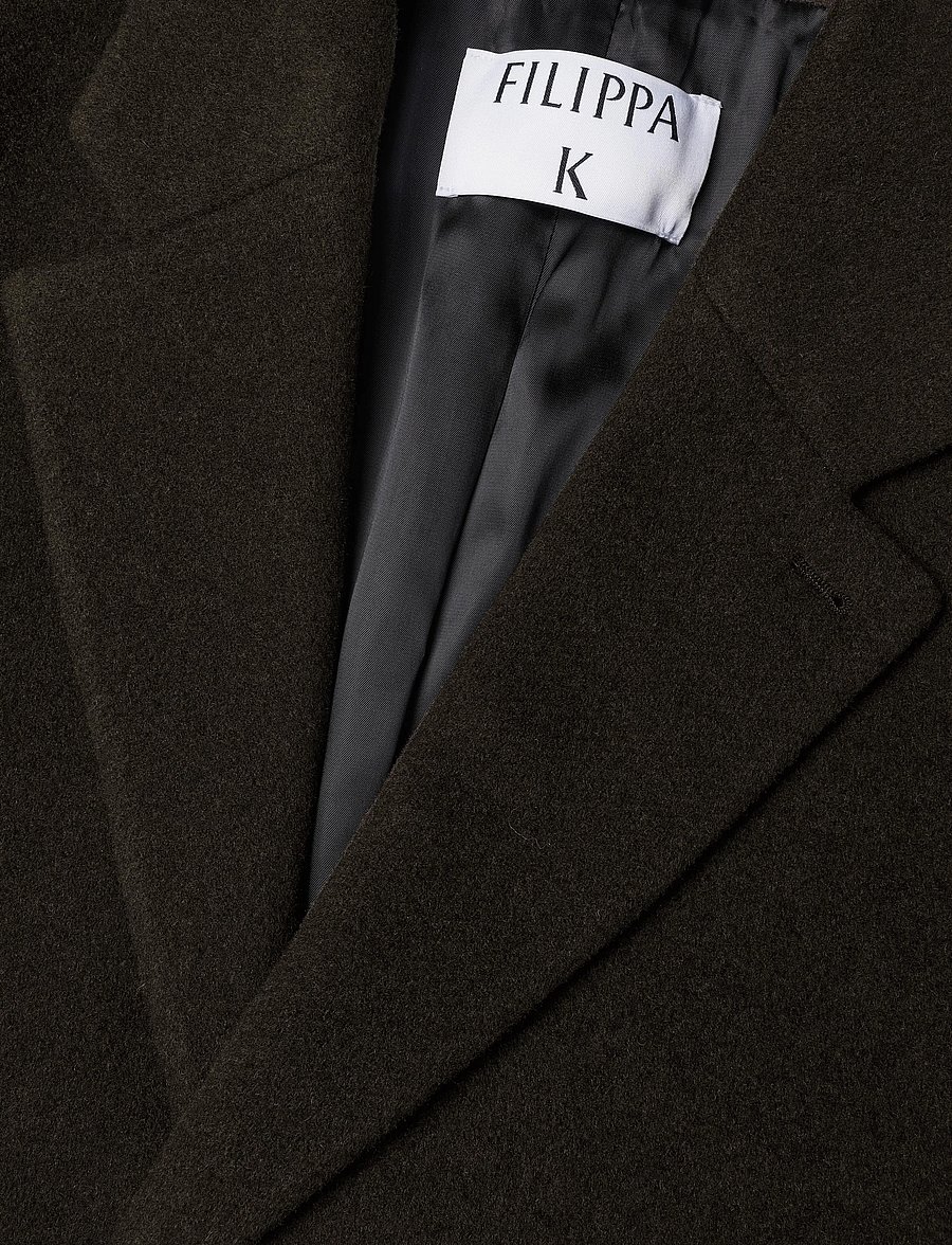 Filippa K - London Coat - uldfrakker - dark moss green - 2