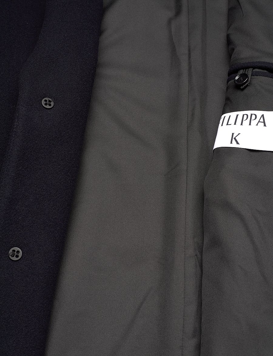 Filippa K - London Coat - wool coats - navy - 4