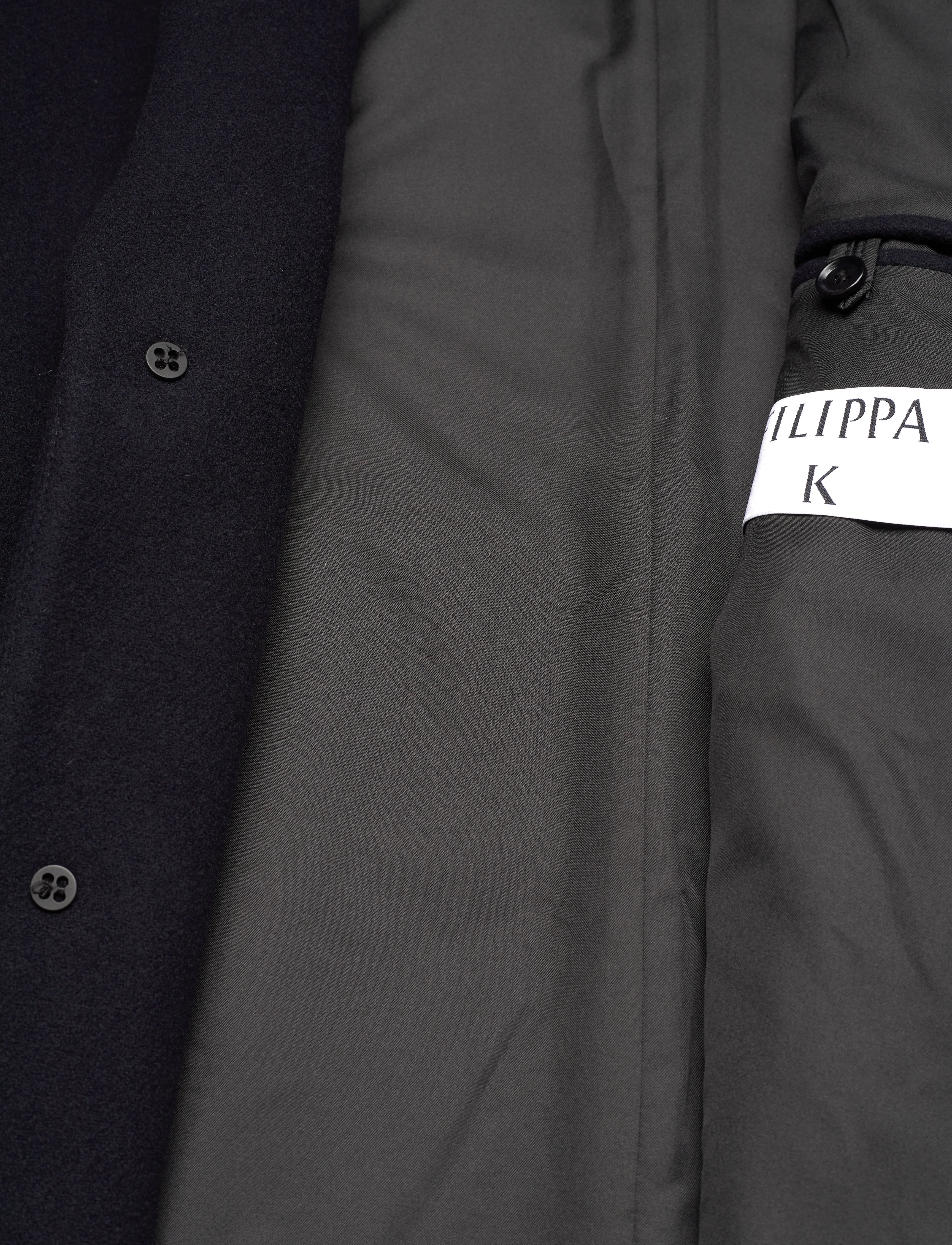 Filippa K - London Coat - wool coats - navy - 4
