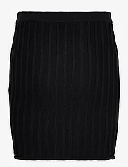 Filippa K - Cotton Rib Knit Skirt - kort skjørt - black - 1