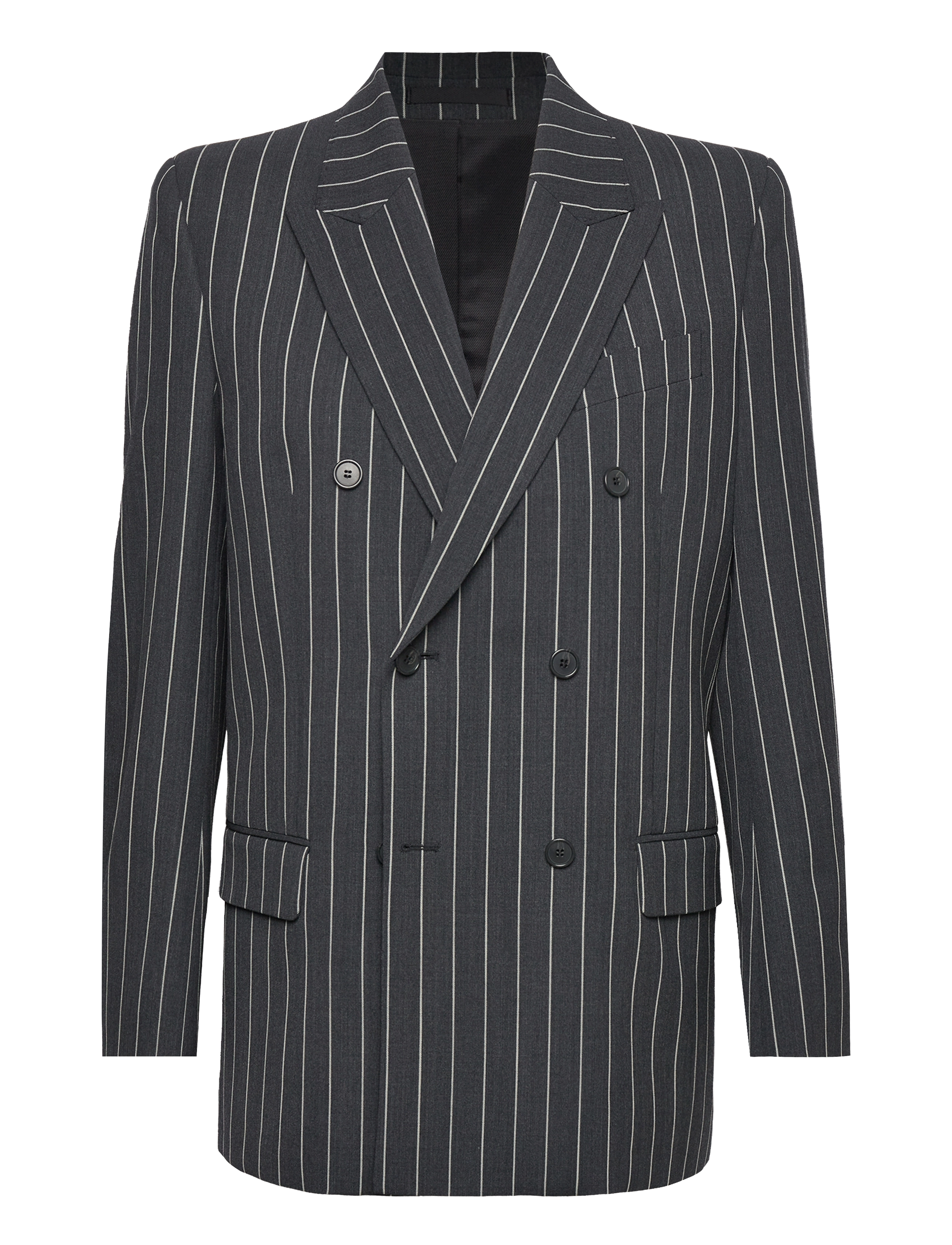 Filippa K - Double Breasted Pinstripe Blaz - anthracite - 0