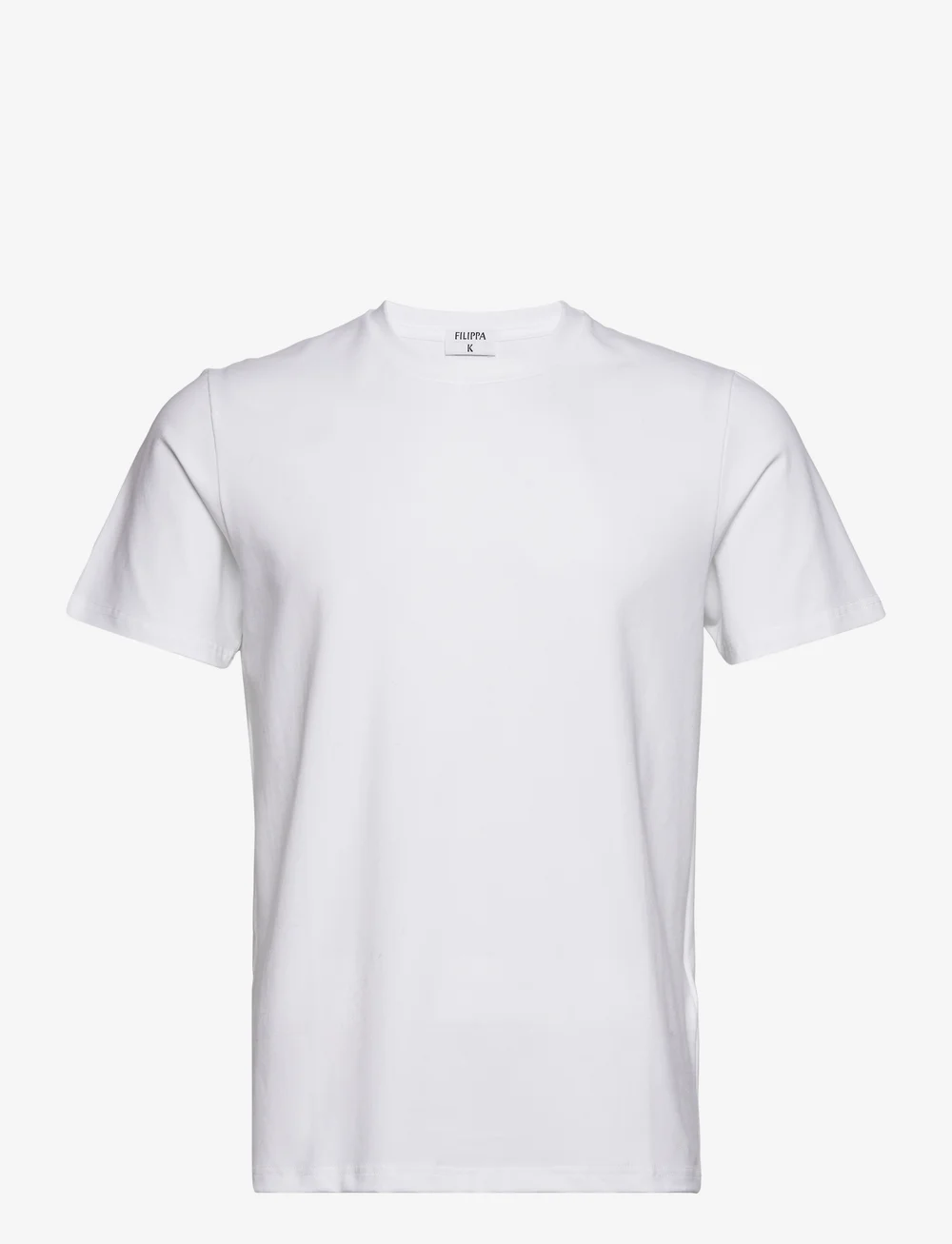 Filippa K - Stretch Cotton Tee - kortärmade t-shirts - white - 0