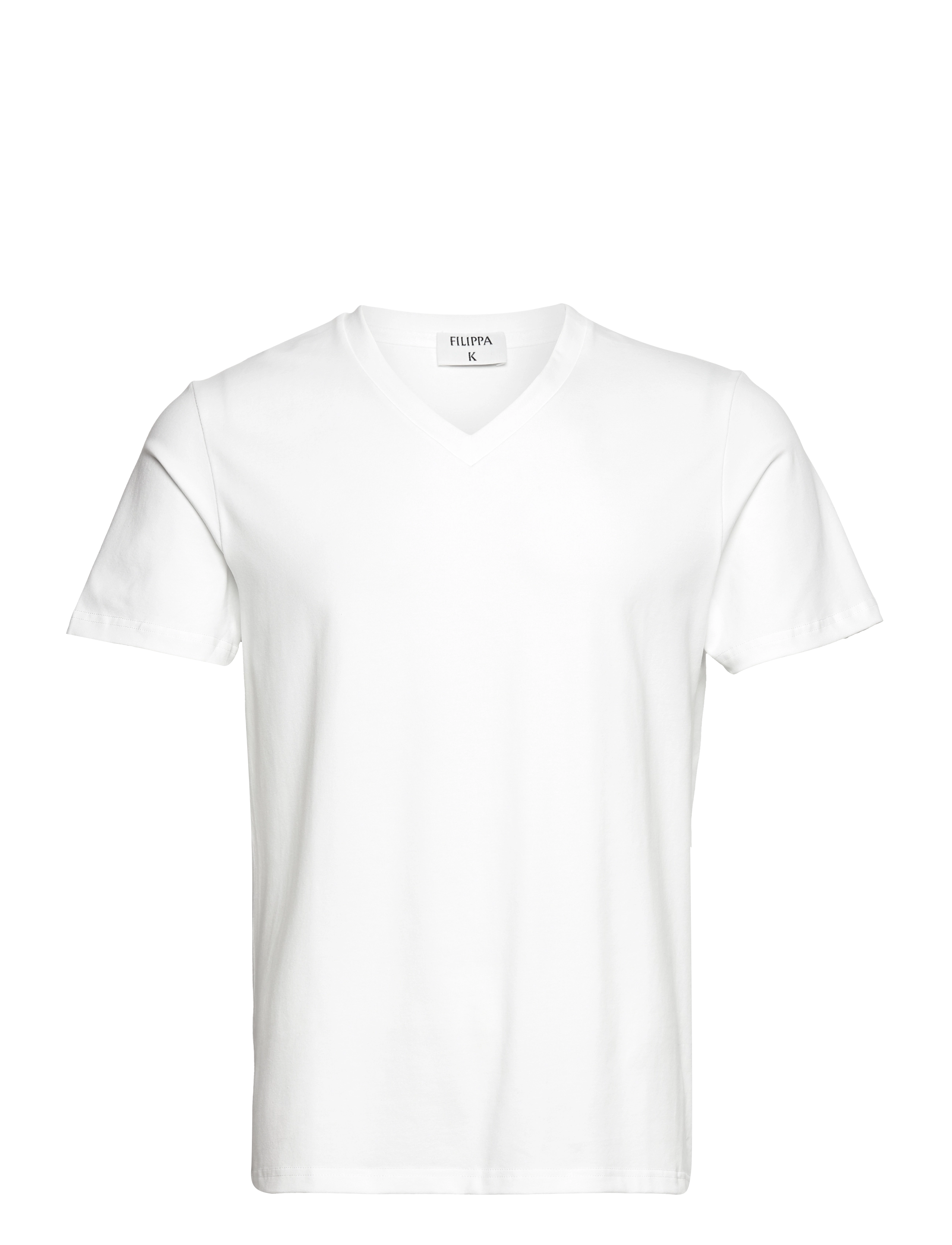 Filippa K Stretch V-Neck Tee - T-Shirts - WHITE / white