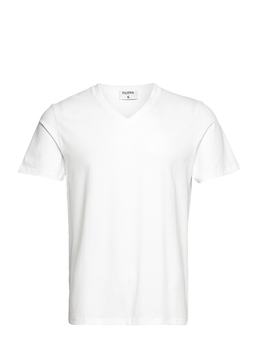 Filippa K - Stretch V-Neck Tee - t-shirts - white - 0