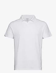 Filippa K - Stretch Cotton Polo T-Shirt - podstawowe koszulki - white - 0