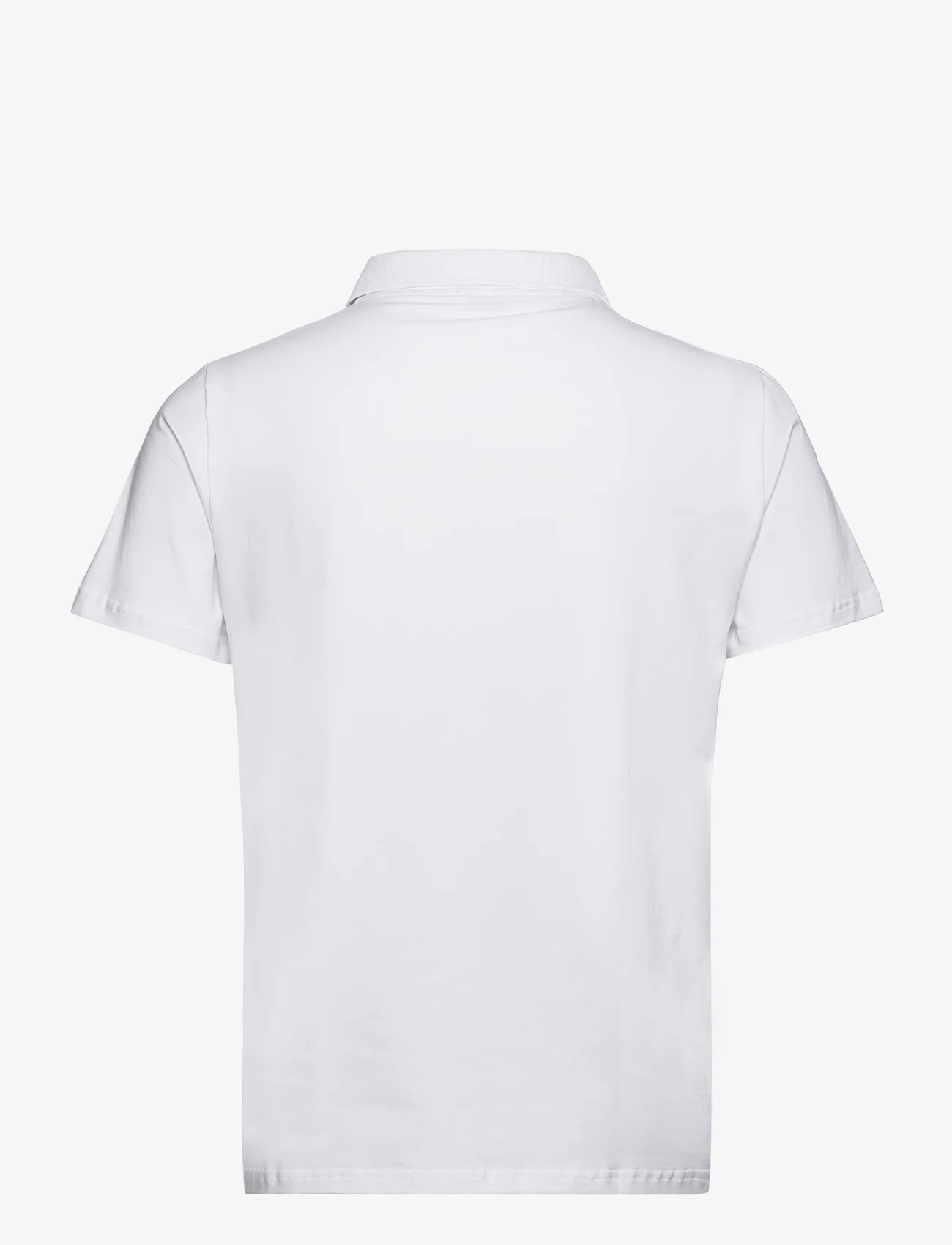 Filippa K - Stretch Cotton Polo T-Shirt - podstawowe koszulki - white - 1