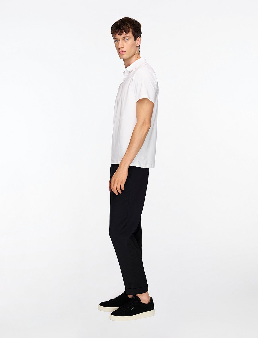 Filippa K - Stretch Cotton Polo T-Shirt - kurzärmelig - white - 3