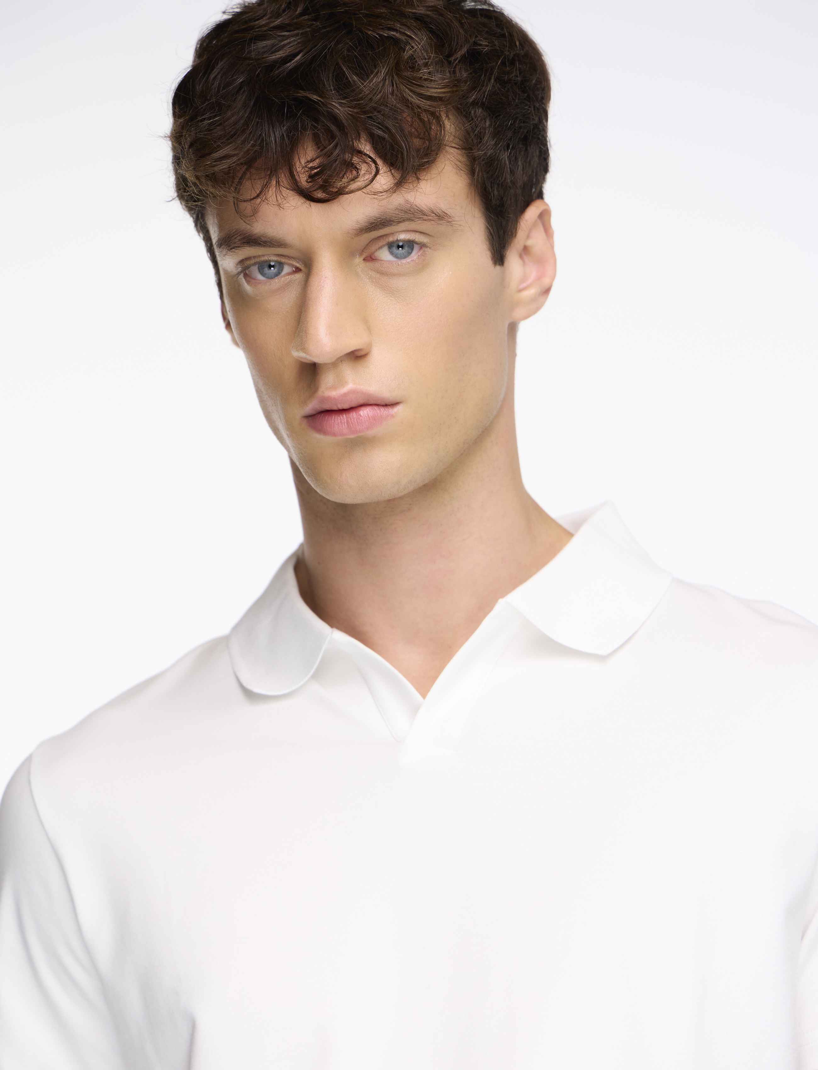 Filippa K T-shirt stretch cotton polo t-shirt herr – bild 8