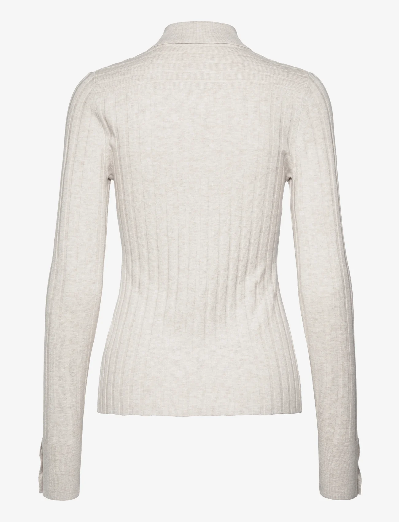 Filippa K - Knitted Shirt - cardigans - light taup - 1