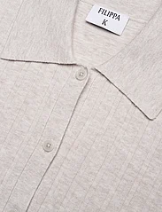 Filippa K - Knitted Shirt - cardigans - light taup - 2