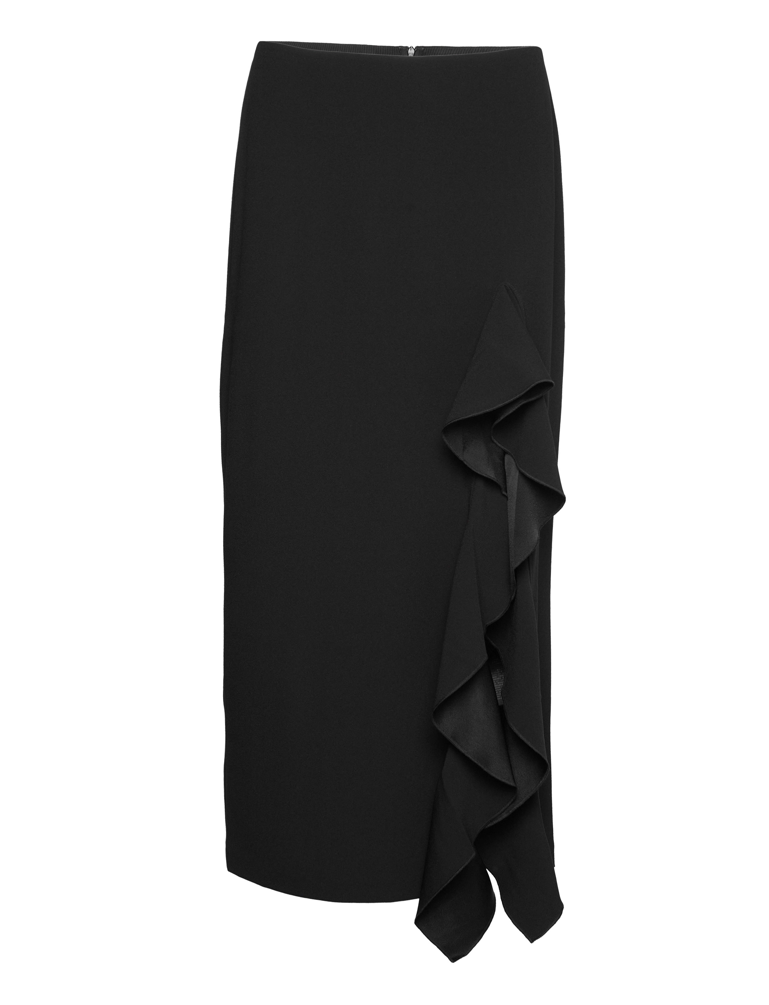 Filippa K Frill Skirt - Tøj - BLACK / black