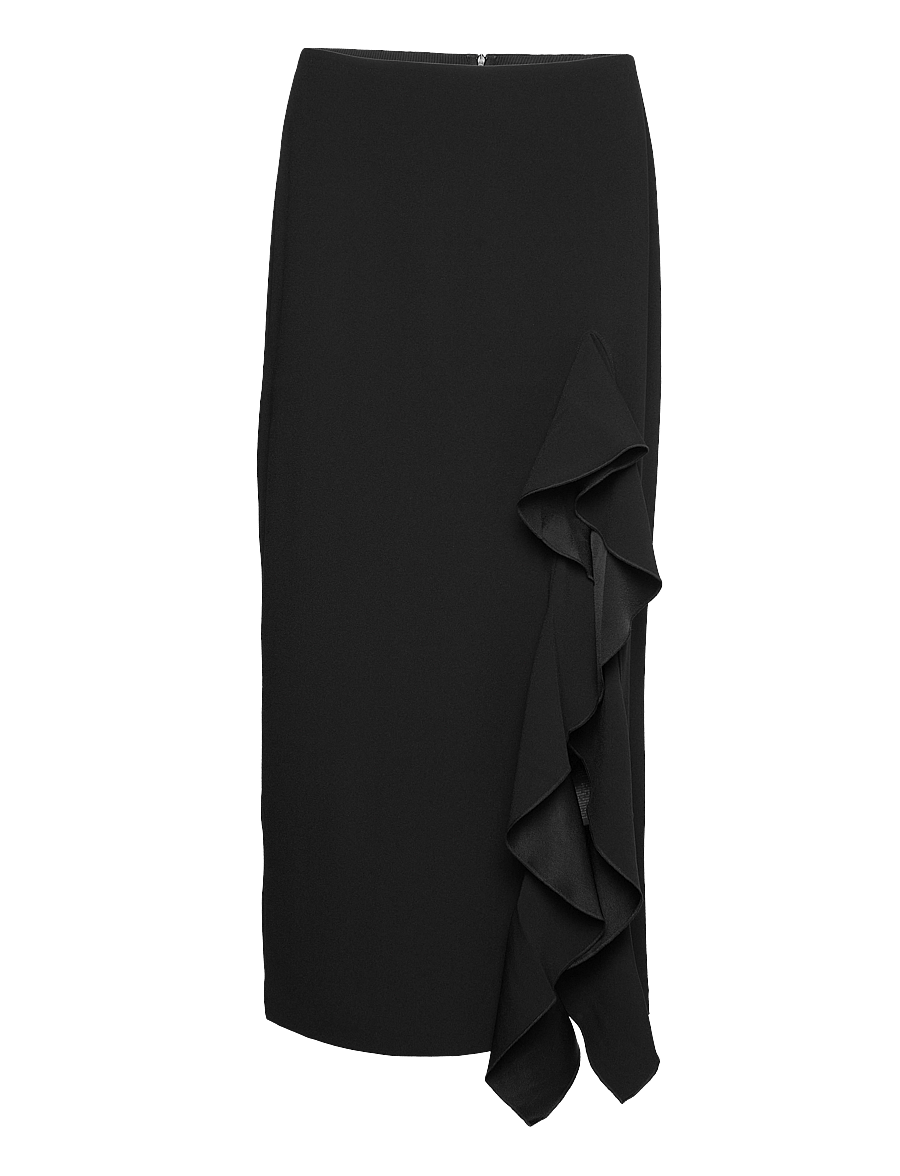Filippa K - Frill Skirt - midi kjolar - black - 0