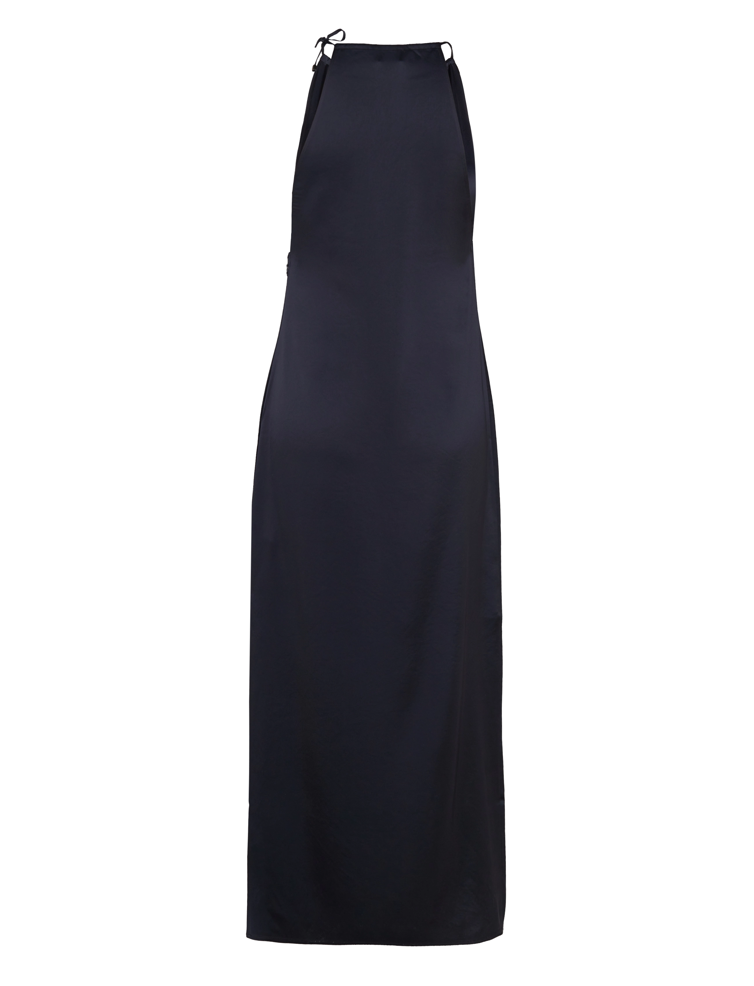 Filippa K - Gathered Neck Satin Dress - night sky - 1