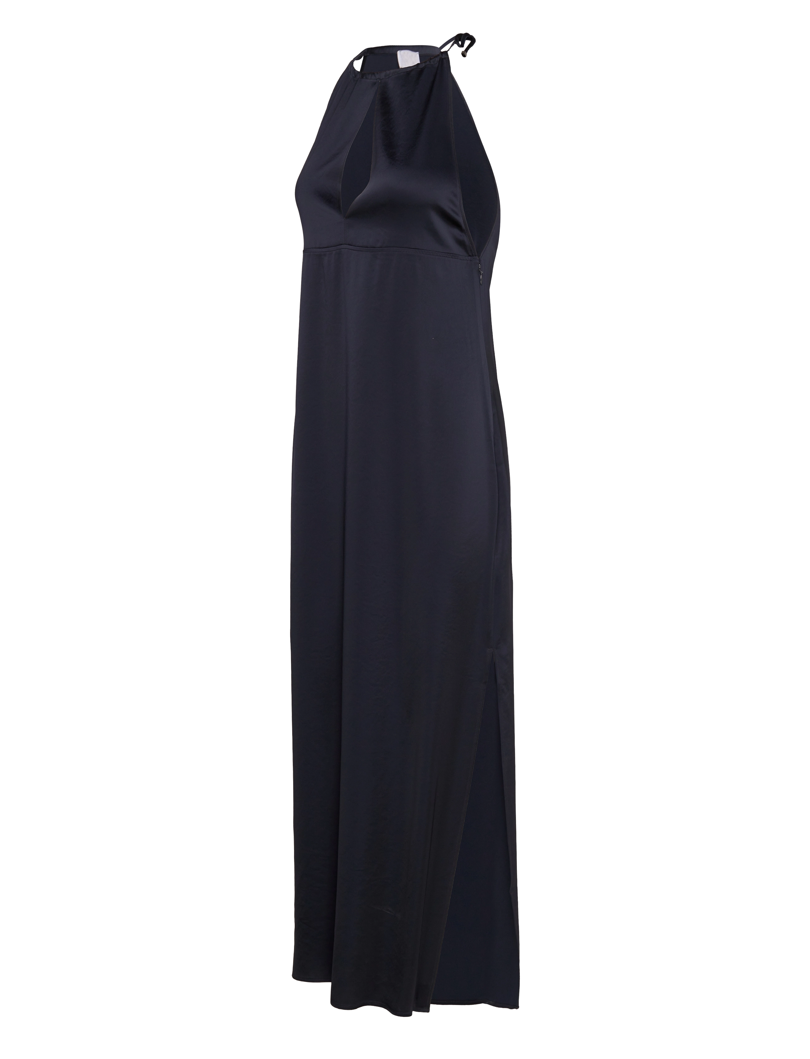 Filippa K - Gathered Neck Satin Dress - night sky - 2