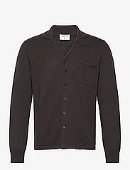 Filippa K - Cotton Linen Knitted Shirt - nordic style - dark oak - 0
