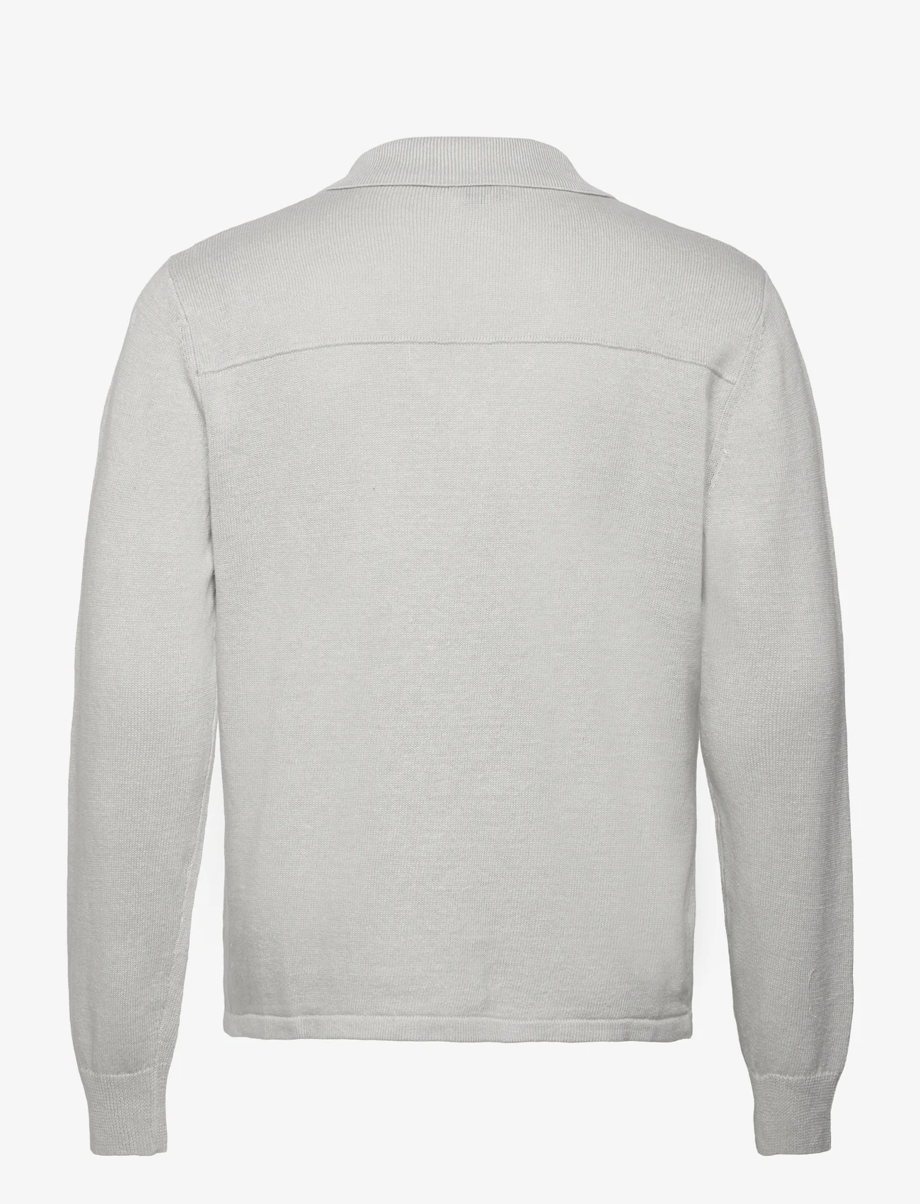 Filippa K - Cotton Linen Knitted Shirt - nordic style - light grey - 1