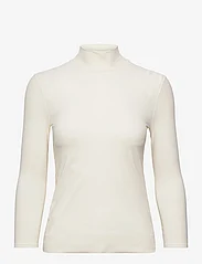 Filippa K - Smooth Polo Top - long-sleeved tops - butter - 0