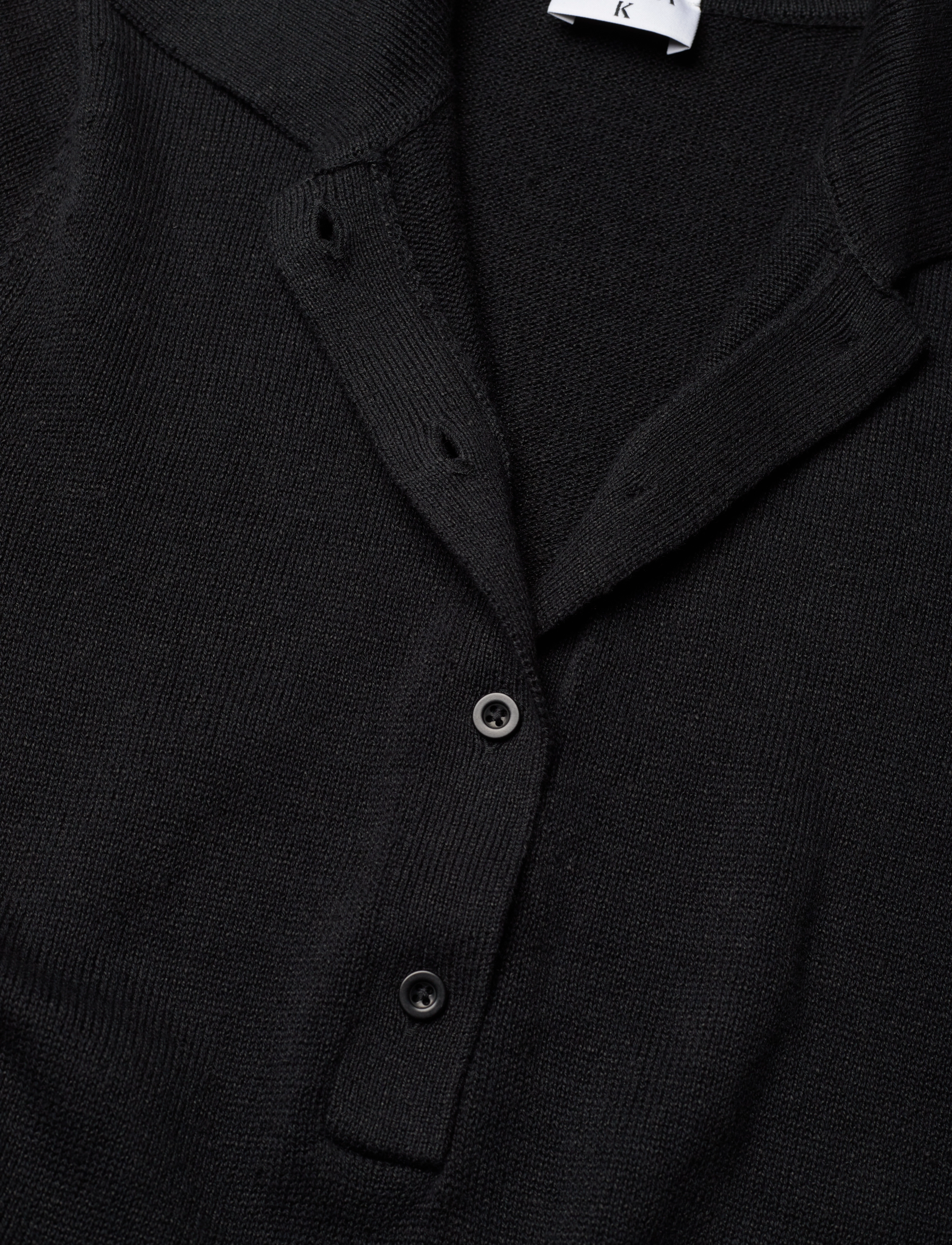 Filippa K - Cotton Linen Knit Dress - black - 2