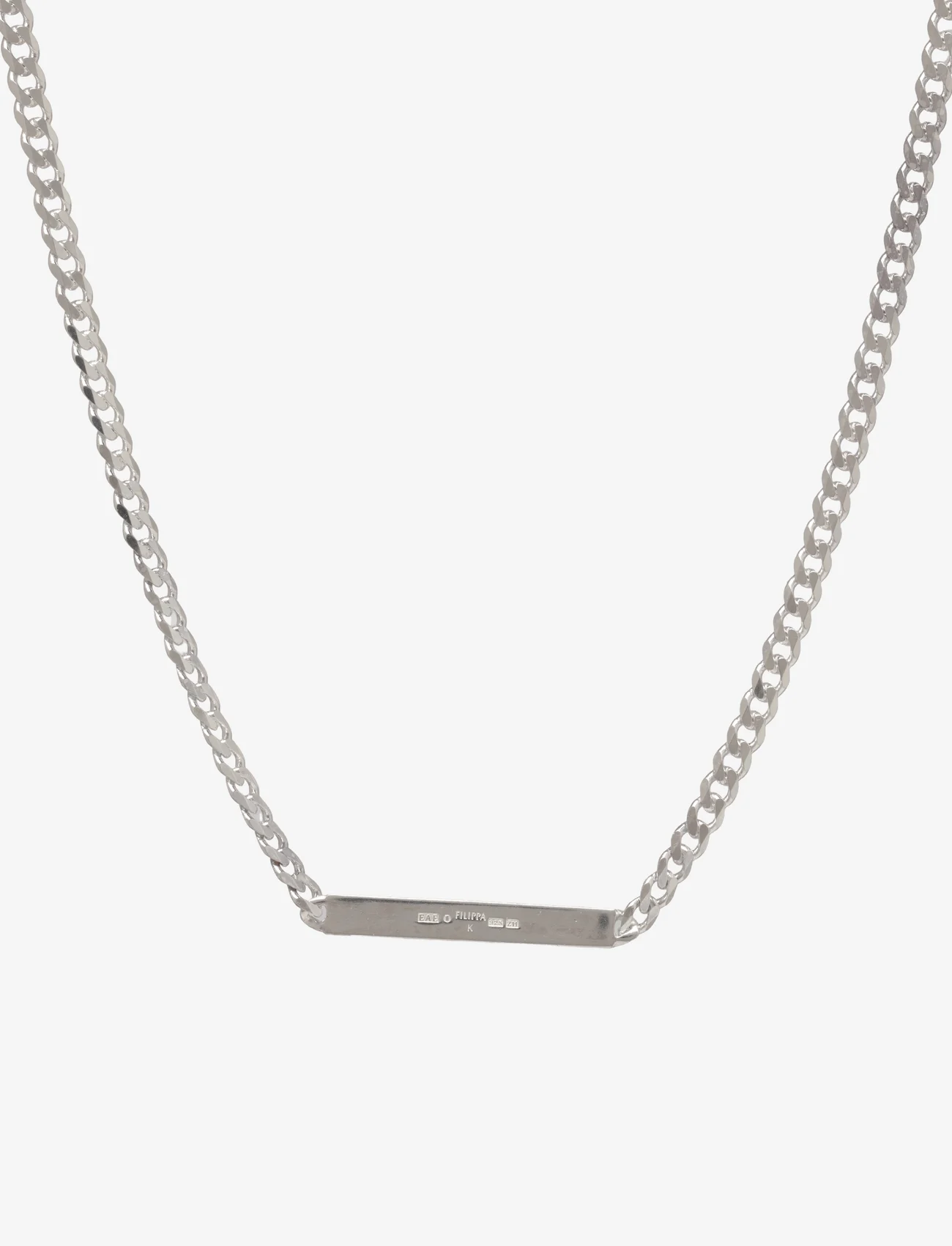 Filippa K - Long chain necklace - naszyjniki łańcuszkowe - silver met - 0