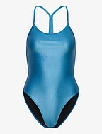 Strappy Swimsuit - BLUE SHINY