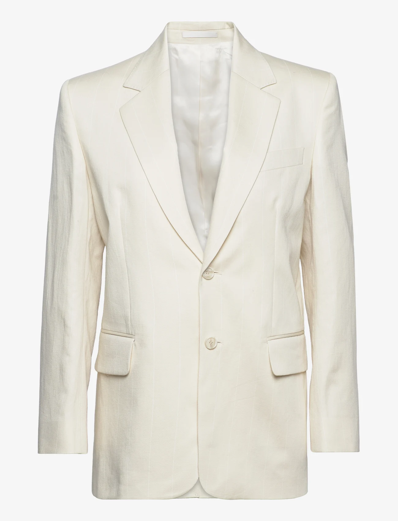 Filippa K - Tailored Pinstripe Blazer - festkläder till outletpriser - bone white - 0