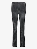 Slim Pinstripe Trousers - ANTHRACITE