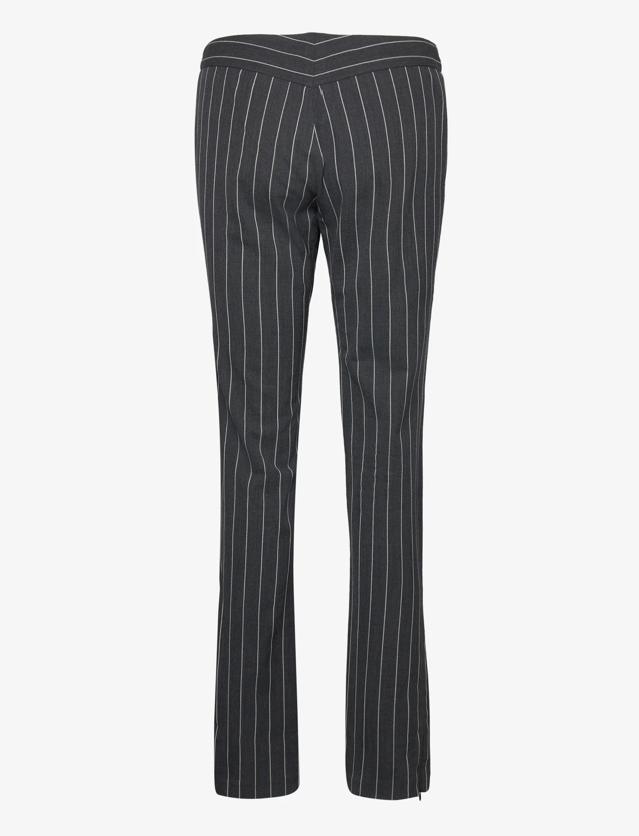 Filippa K - Slim Pinstripe Trousers - slim fit bukser - anthracite - 1