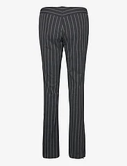 Filippa K - Slim Pinstripe Trousers - kitsalõikelised püksid - anthracite - 1