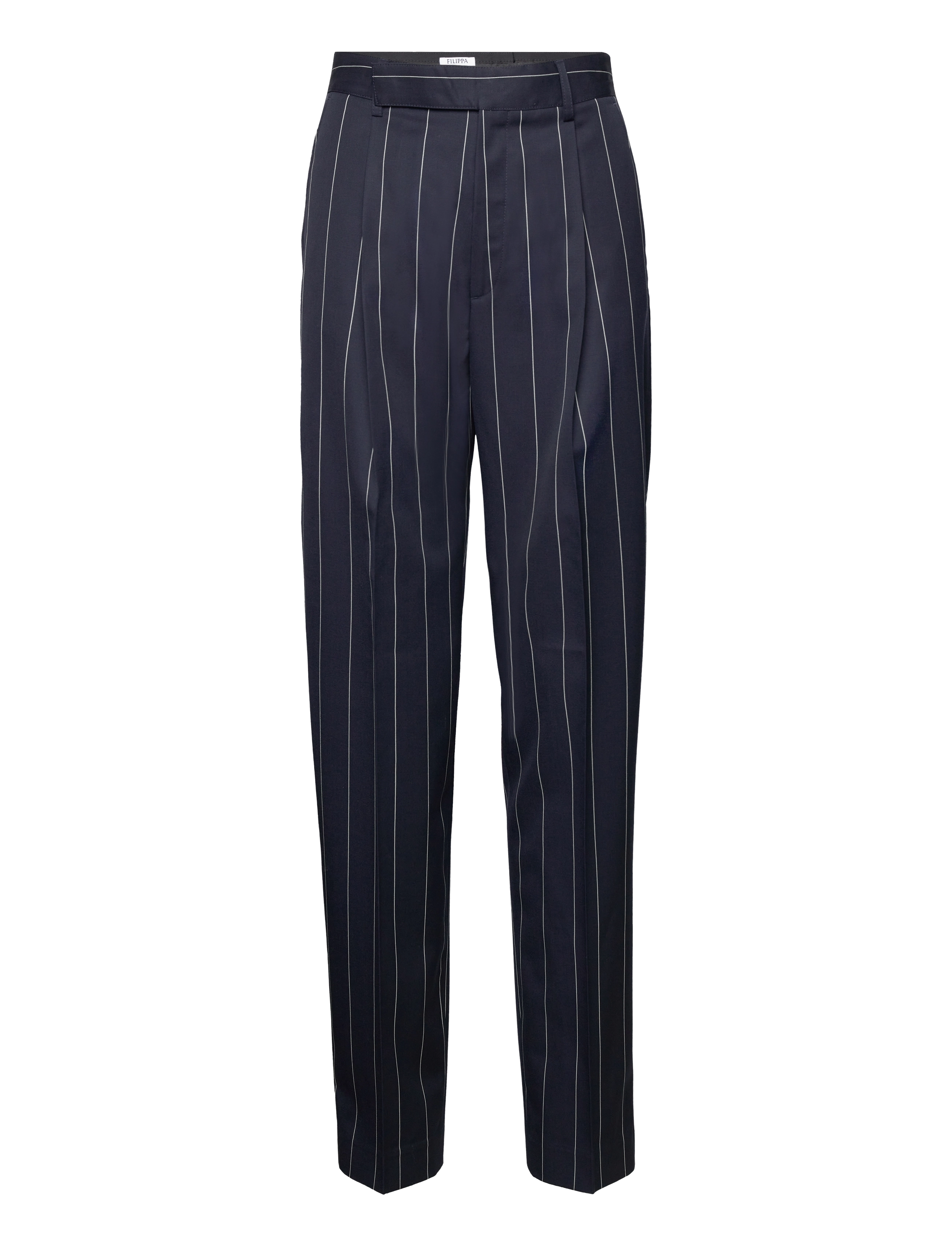 Filippa K Julie Pinstripe Trousers - Püksid - NAVY/WHITE / navy