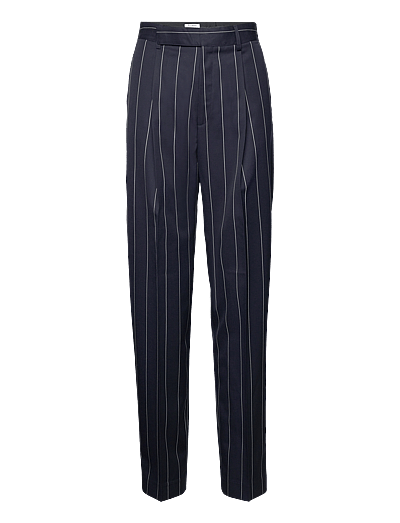 Filippa K Julie Pinstripe Trousers - Filippa K - NAVY/WHITE / navy