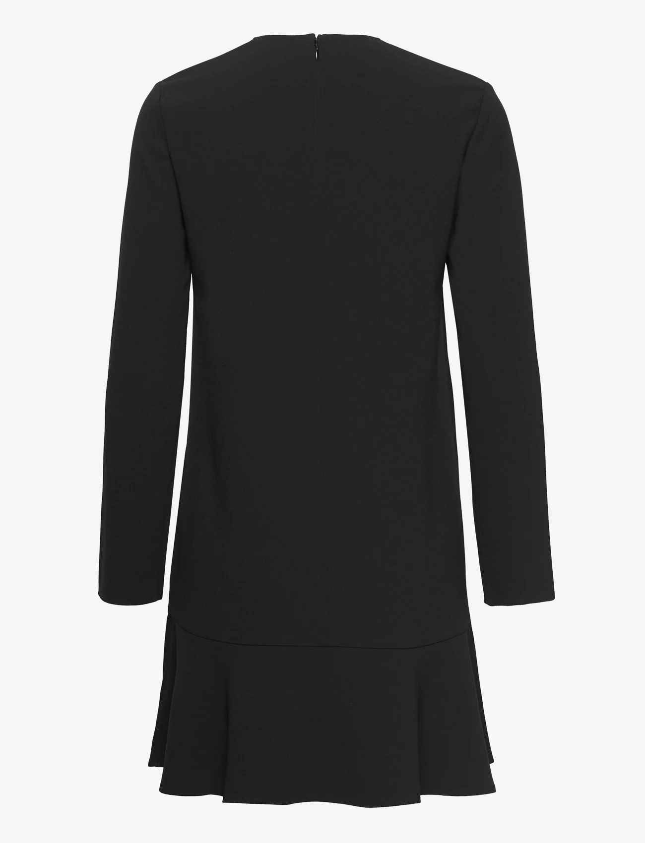 Filippa K - Triacetate Long sleeve Dress - trumpos suknelės - black - 1