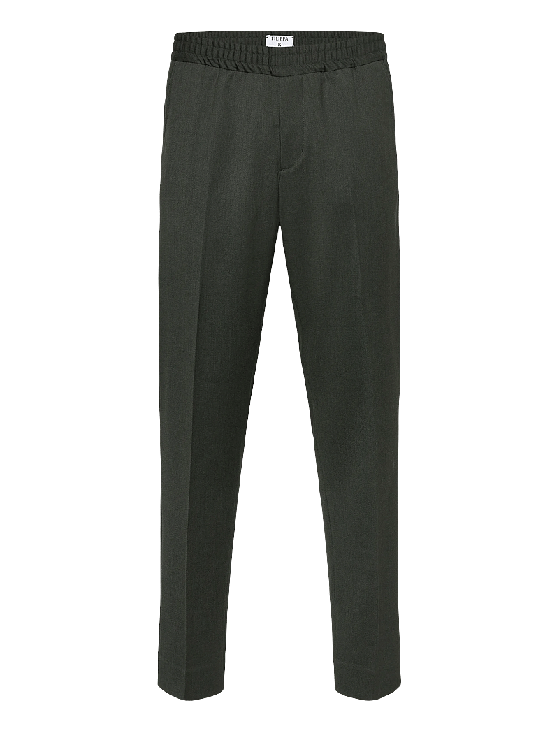 Filippa K - Theo Trousers - casual byxor - green melange - 0